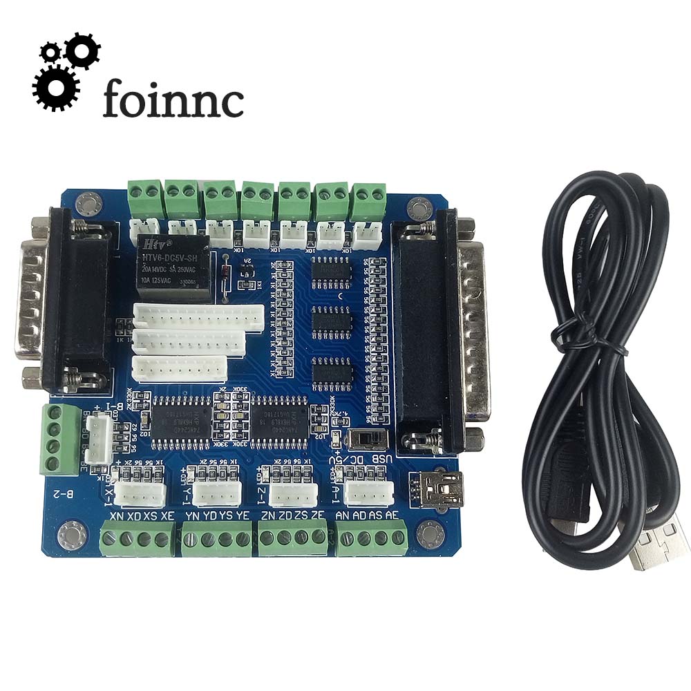 5 Axis Cnc Breakout Board Interface Mach3 - Mach3 placa controladora de arranque CNC
