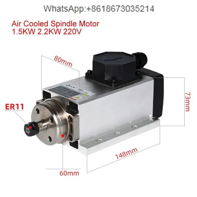Er20 Collet Chuck Spindle Motor 220V - Motor de Husillo CNC de 800W,
