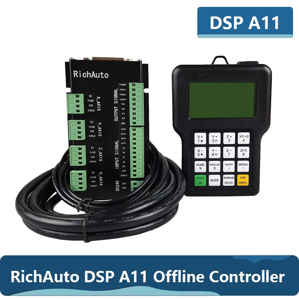 Richauto A11 Dsp Controller 3 Axis - RichAuto-controlador CNC DSP A11, dispositivo con