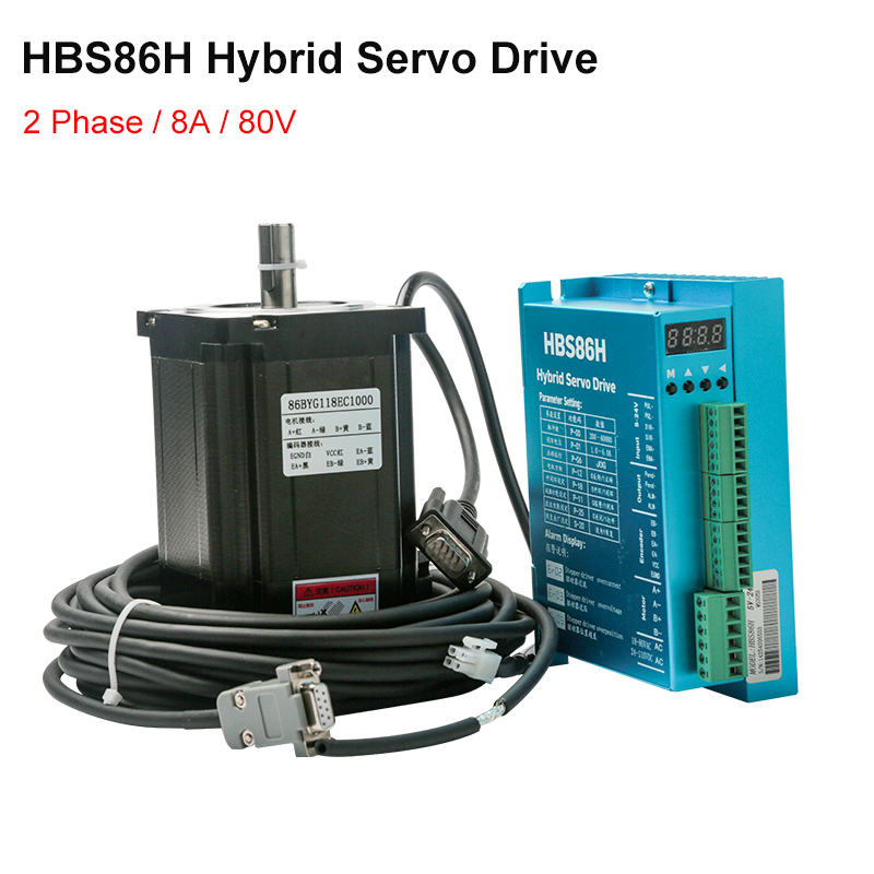 Servocontrolador híbrido HBS86 - Hybrid Servo Driver Nema 34 8.5Nm reseña y precio