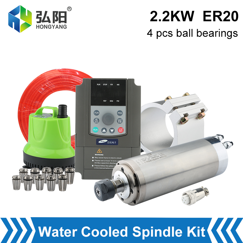 Kit de husillo refrigerado por - 2.2Kw Water Cooled Spindle Kit Vfd reseña y precio