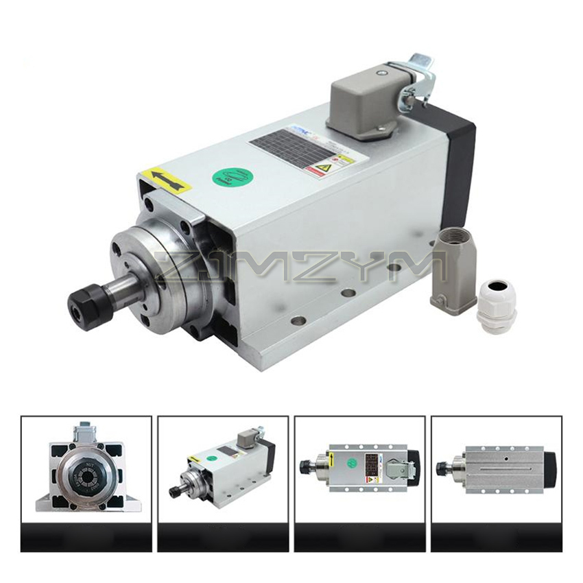 1.5KW HIZ80x73-1.5 Juego de co - Air Cooled 1.5Kw Spindle Motor Inverter 110V reseña y precio