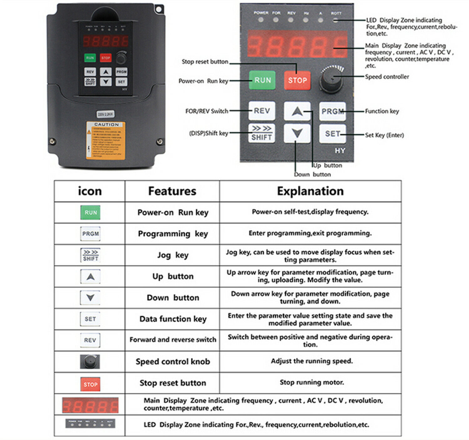 2.2KW 110V o 220V 8A GDZ-80-2. - 2.2Kw Water Cooled Spindle Kit Vfd reseña y precio