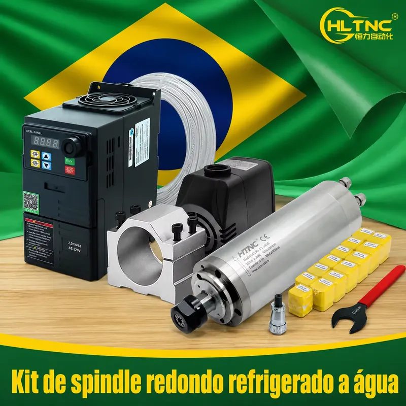 Eje de Fresado de Metal Refrig - 2.2Kw Water Cooled Spindle Kit Vfd reseña y precio